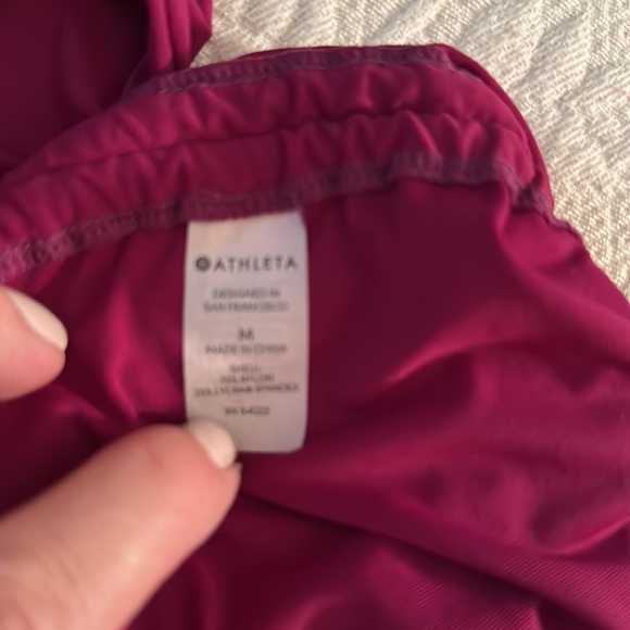 Athleta Long Sleeve 1/4 Zip in Wine Size M - Picture 8 of 9